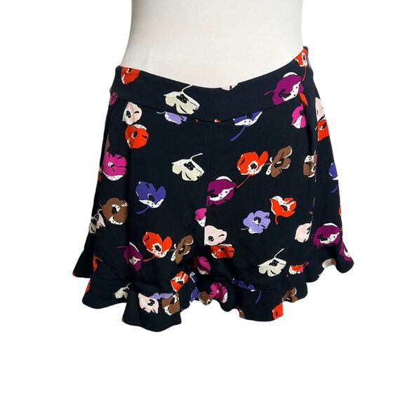 Kate Spade tap shorts with flounce hem floral day Disco print Sz 4 - Picture 1 of 6